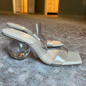Jila Bauble-Heel Vinyl Mules